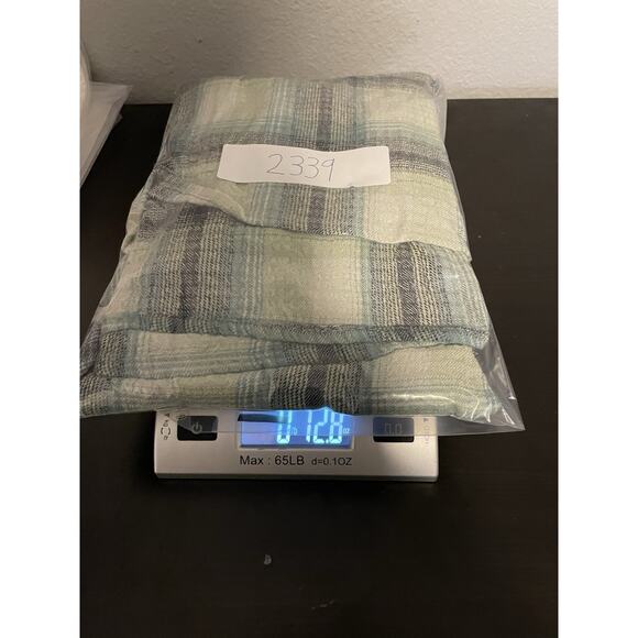 J Jill Womens Tunic Size 2X Blue Plaid Rayon Stretch Button Up Modern Minimalist - Picture 7 of 7